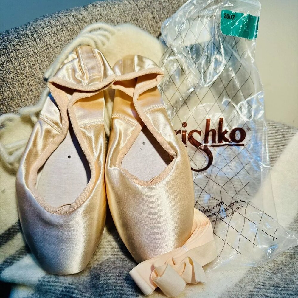 Custom Grishko 2007 Pointe Shoes Sz 7 4XXXX H - Russian Made